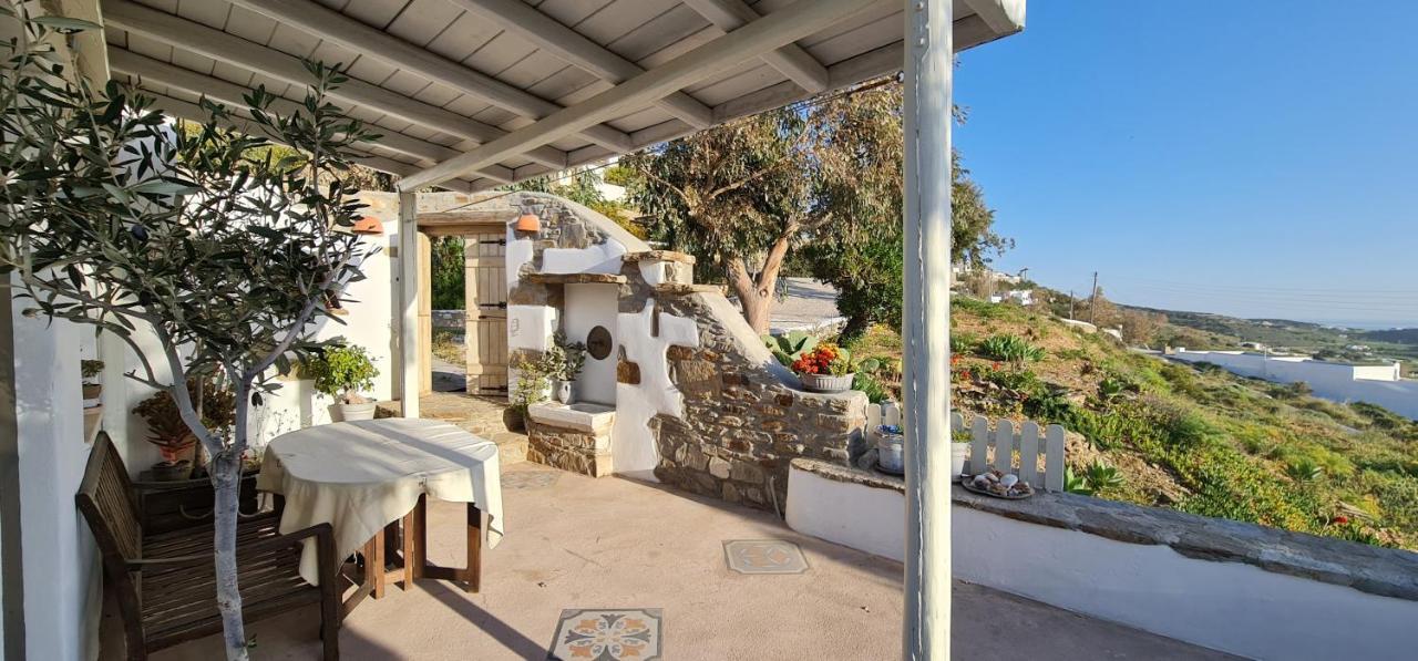 Romantic Sunset Cycladic House In Sotires Moni Christou Dasous Exterior foto