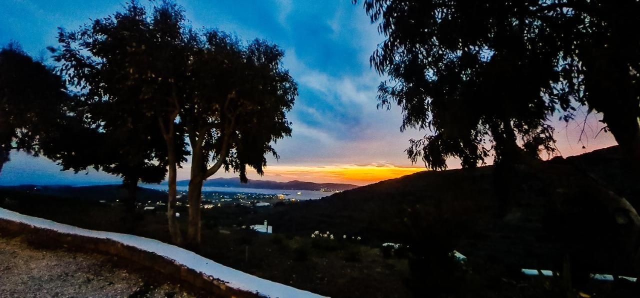 Romantic Sunset Cycladic House In Sotires Moni Christou Dasous Exterior foto